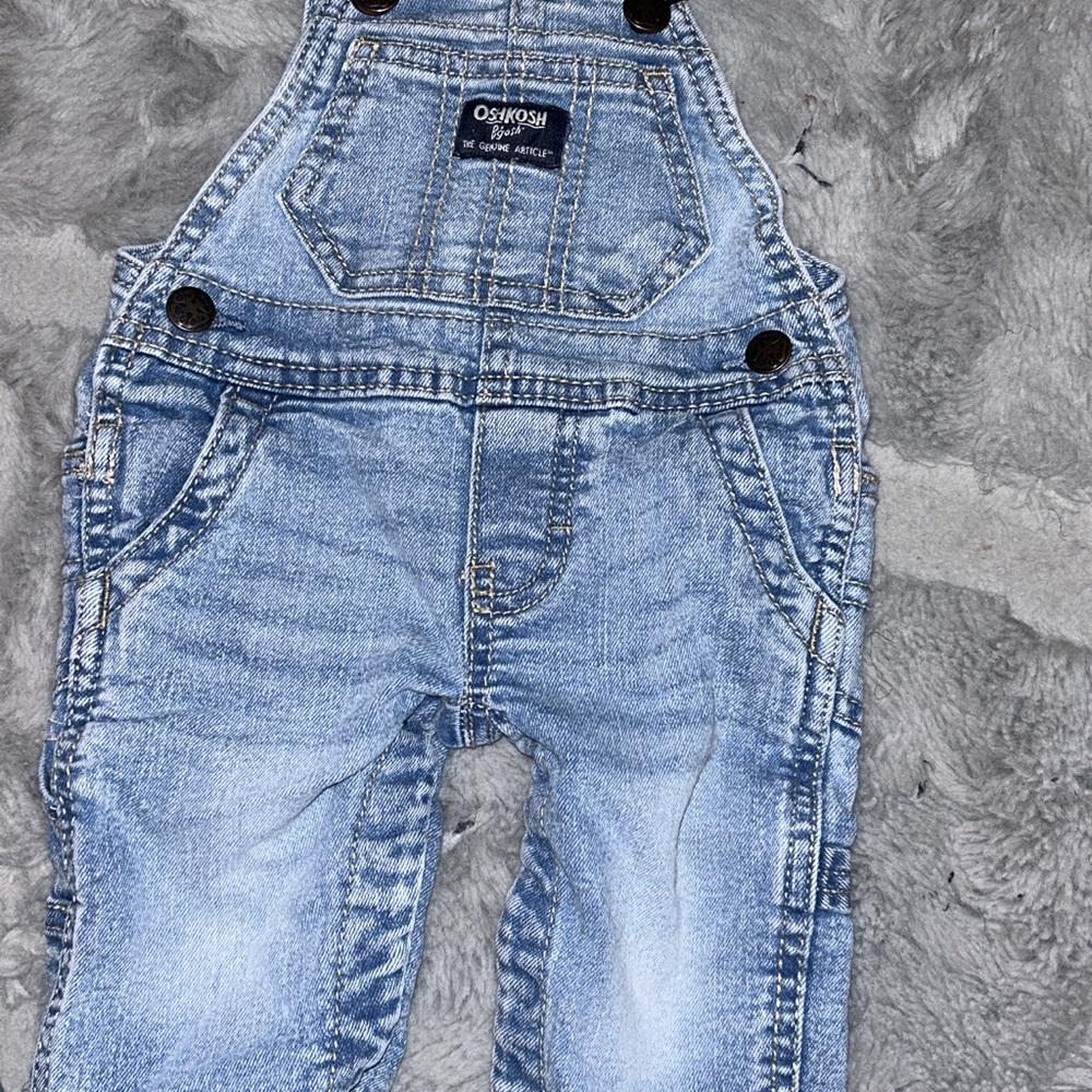OshKosh B'gosh Light Blue Denim Overalls